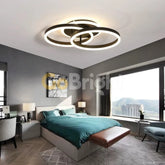 Lustra LED 100W cu Telecomanda Azele 3 Tipuri de Lumini Negru